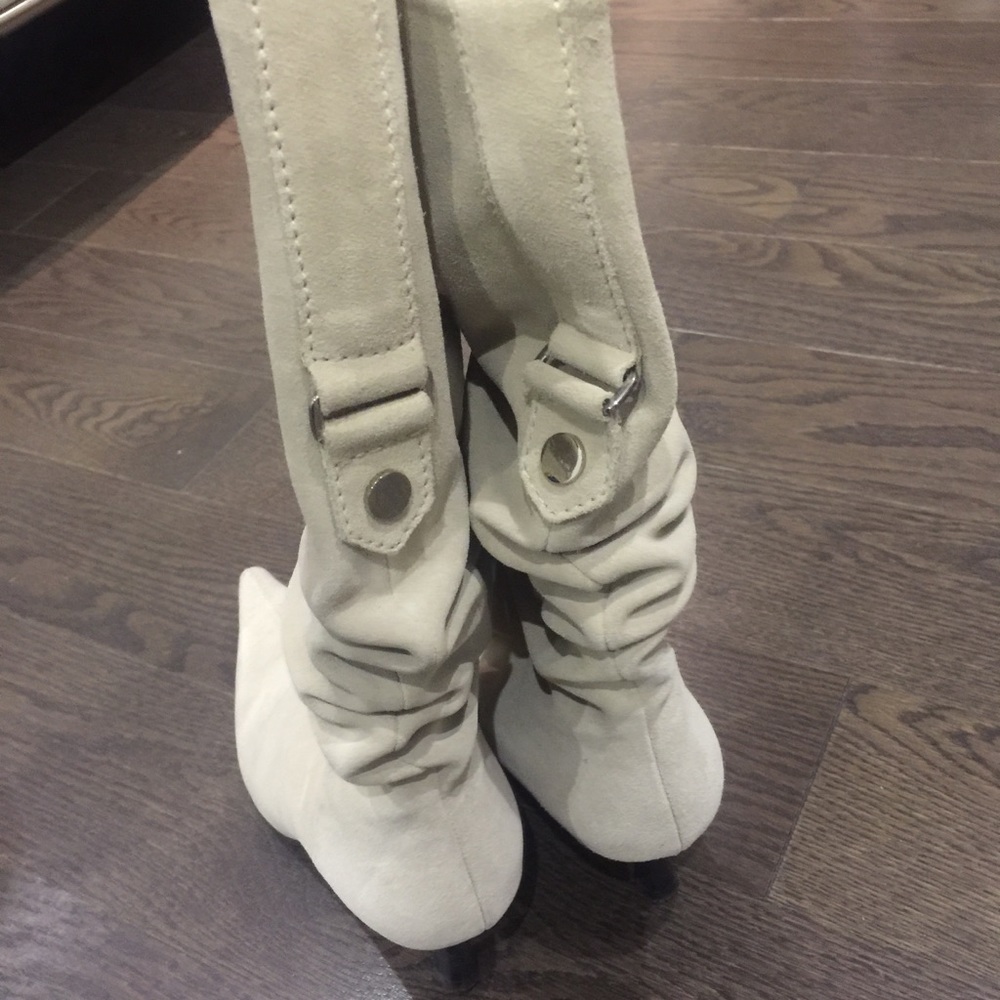 Aldo suede leather heeled boots - Picture 3 of 9